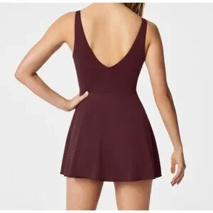Spanx Women's SPANXshape Swim Pique Dress in Mulberry size S Spanx Women's SPANXshape Swim Pique Dress in Mulberry size S